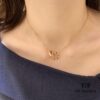692fd2e099f2d84055c8a2bc V Gold CNC Edition Round Flat Necklace, Cartier Classic Round Double-Sided Necklace for Two-Way Wearing