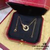 692fd2e399f2d84055c8a2bf V Gold CNC Edition Round Flat Necklace, Cartier Classic Round Double-Sided Necklace for Two-Way Wearing