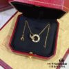 692fd2e399f2d84055c8a2c0 V Gold CNC Edition Round Flat Necklace, Cartier Classic Round Double-Sided Necklace for Two-Way Wearing
