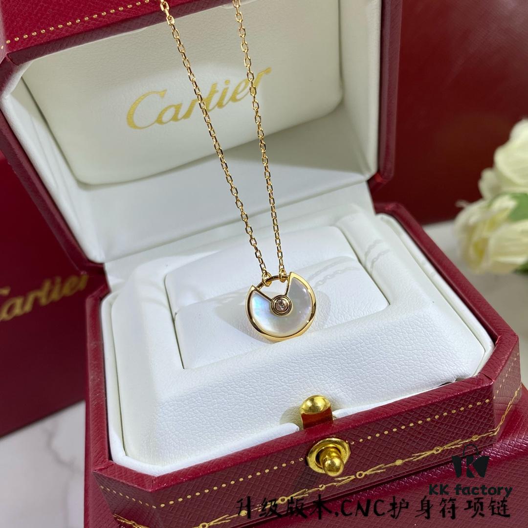 692fd2ea99f2d84055c8a2ca V Gold Plated Mimi Gold, Newly Upgraded CNC Version! Cartier Amulette Necklace, Amulette de Cartier Jewelry – The Most Popular Customized Real Gold Design! Conveying Deep Emotions Through Various Guardian Stones, It Resembles A Protective Talisman Or A Lock Of Promises, Whispering Inner Desires And Secret Words! Stunningly Beautiful, Unbelievably Gorgeous! Exquisite Craftsmanship With Authentic Gold Texture. Latest Thick Gold Electroplating Technology For Superior Color Retention. The Highest Quality Version Online – Compare And See The Difference! Challenge Accepted!