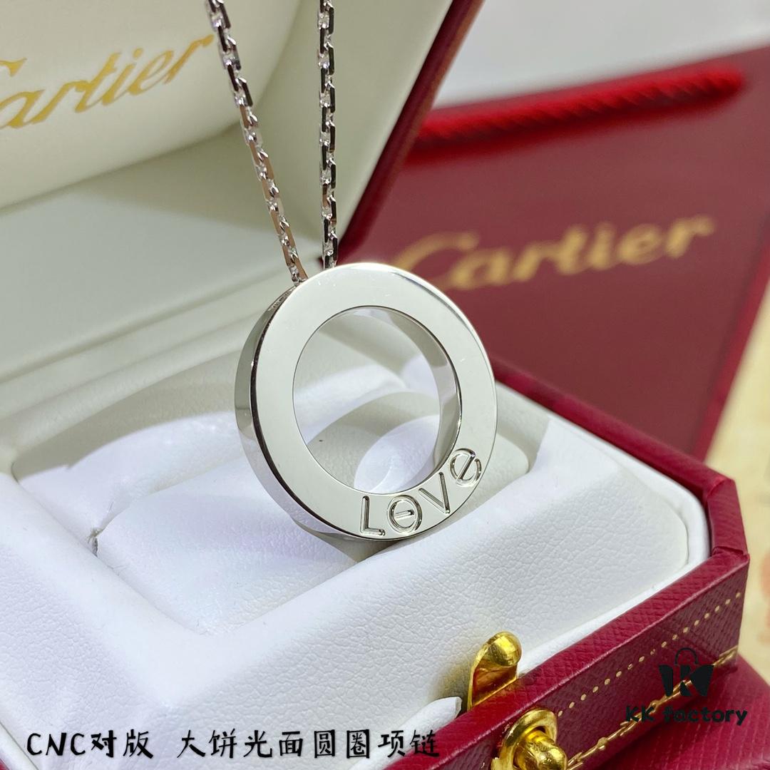 692fd2f499f2d84055c8a2de High-End CNC Version Cartier Classic LOVE Smooth Double Round Pendant Necklace 💎 Real Photos, German Imported S925 Sterling Silver, Full Diamond-Paved, Original Design Replication, Luxury High-Quality Custom Jewelry