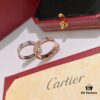 Hot Sale Top Quality Three Months Warranty! Cartier New Version Original Order Full Diamond Ring with High-Carbon Brilliant Cut Diamonds, 8 Hearts and 8 Arrows, Sterling Silver Luxury Micro-Pavé Design, Rose Gold and White Gold, Complete Sizes Available