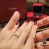 Hot Sale Top Quality Three Months Warranty! Cartier New Version Original Order Full Diamond Ring with High-Carbon Brilliant Cut Diamonds, 8 Hearts and 8 Arrows, Sterling Silver Luxury Micro-Pavé Design, Rose Gold and White Gold, Complete Sizes Available