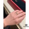 Hot Sale Top Quality Three Months Warranty! Cartier New Version Original Order Full Diamond Ring with High-Carbon Brilliant Cut Diamonds, 8 Hearts and 8 Arrows, Sterling Silver Luxury Micro-Pavé Design, Rose Gold and White Gold, Complete Sizes Available