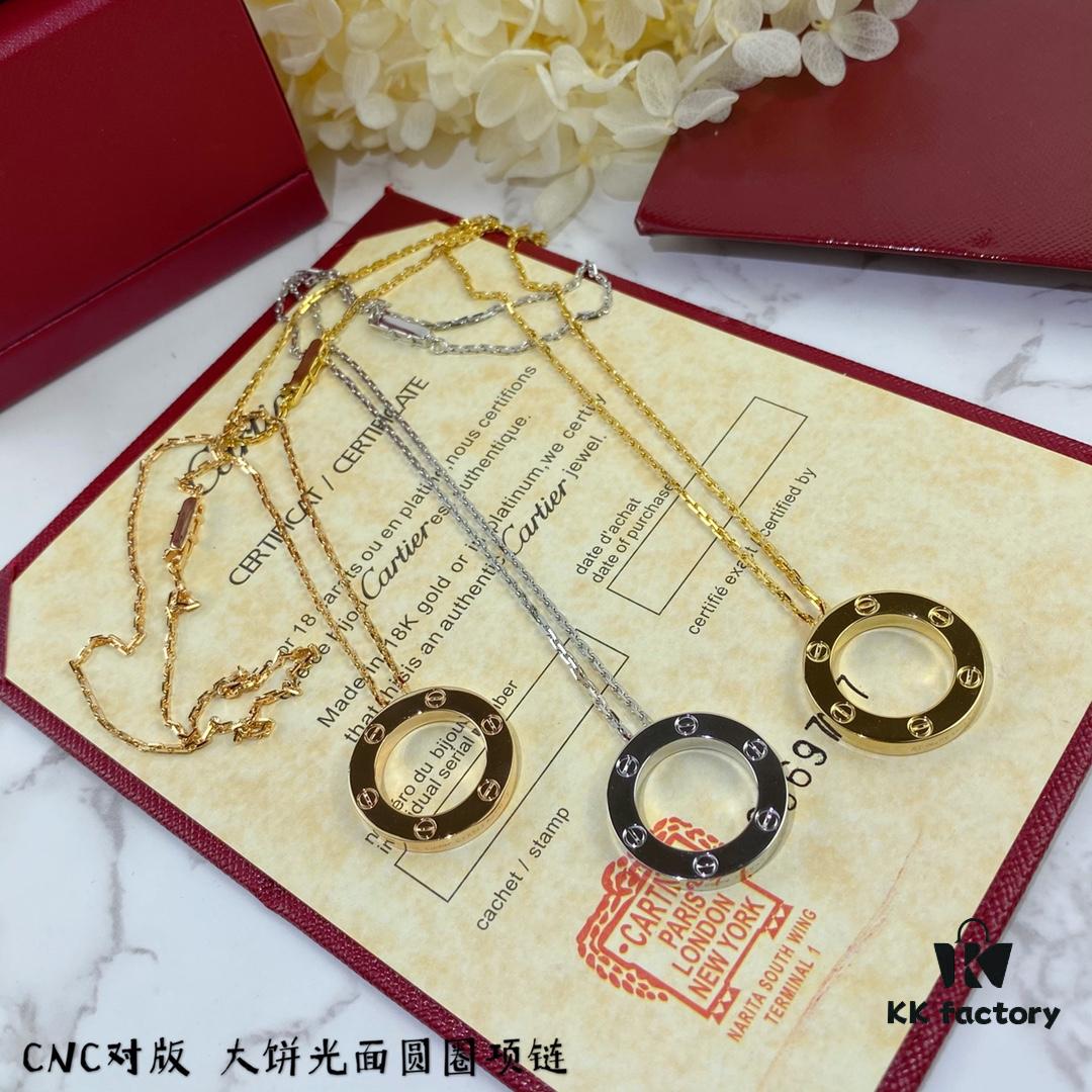 692fd30999f2d84055c8a2fa High-End CNC Version Cartier Classic LOVE Smooth Double Round Pendant Necklace 💎 Real Photos, German Imported S925 Sterling Silver, Full Diamond-Paved, Original Design Replication, Luxury High-Quality Custom Jewelry