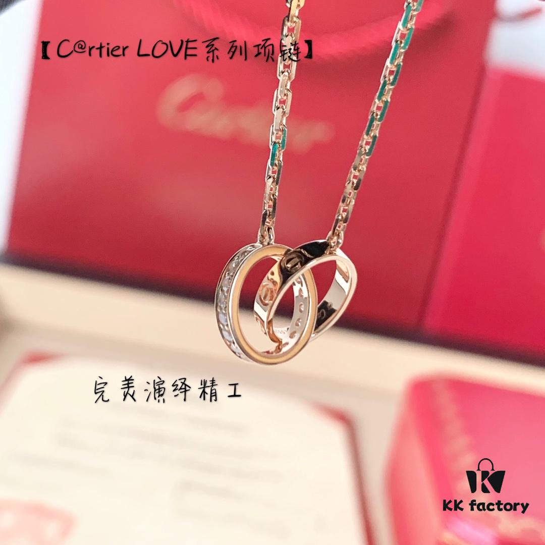 692fd30999f2d84055c8a2fb C@rtier Love Series Necklace – Perfect Two-Tone Design