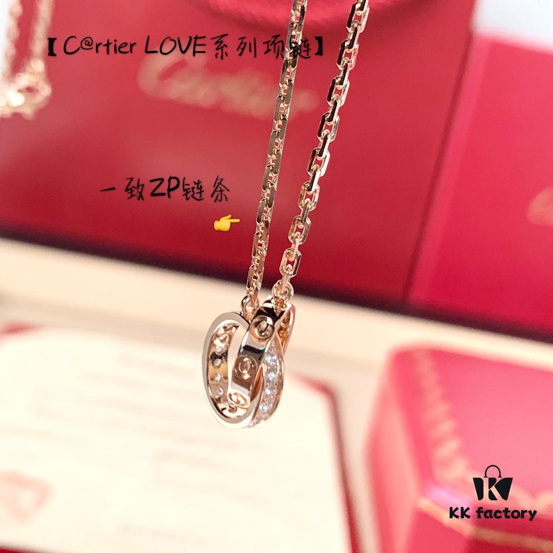 692fd30a99f2d84055c8a2fc C@rtier Love Series Necklace – Perfect Two-Tone Design