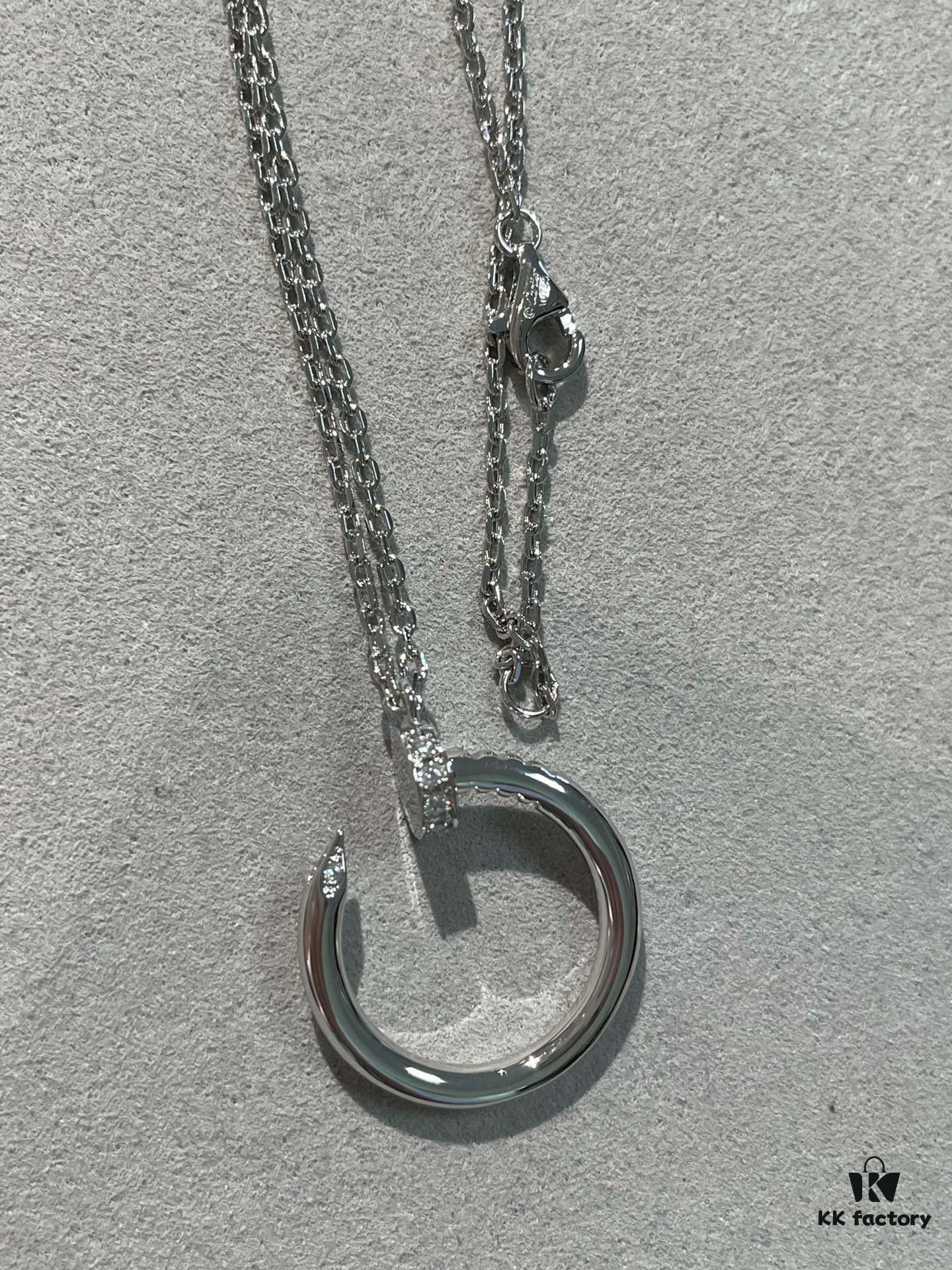 Cartier Platinum Nail Necklace