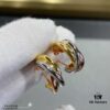 692fd35a99f2d84055c8a372 Color-Split Plating Cartier Trinity Triple Ring Diamond-Free Earrings, Another Classic Piece Perfectly Embodies Symmetrical Elegance and Grace, Highly Comfortable to Wear and Resistant to Snagging
