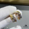 692fd35a99f2d84055c8a373 Color-Split Plating Cartier Trinity Triple Ring Diamond-Free Earrings, Another Classic Piece Perfectly Embodies Symmetrical Elegance and Grace, Highly Comfortable to Wear and Resistant to Snagging