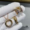 692fd35b99f2d84055c8a375 Color-Split Plating Cartier Trinity Triple Ring Diamond-Free Earrings, Another Classic Piece Perfectly Embodies Symmetrical Elegance and Grace, Highly Comfortable to Wear and Resistant to Snagging