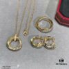 692fd35e99f2d84055c8a379 Color-Split Plating Cartier Trinity Triple Ring Diamond-Free Earrings, Another Classic Piece Perfectly Embodies Symmetrical Elegance and Grace, Highly Comfortable to Wear and Resistant to Snagging