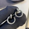 692fd3b499f2d84055c8a410 Cartier Love Collection Screw Bracelet Design Diamond Earrrings Mini Size