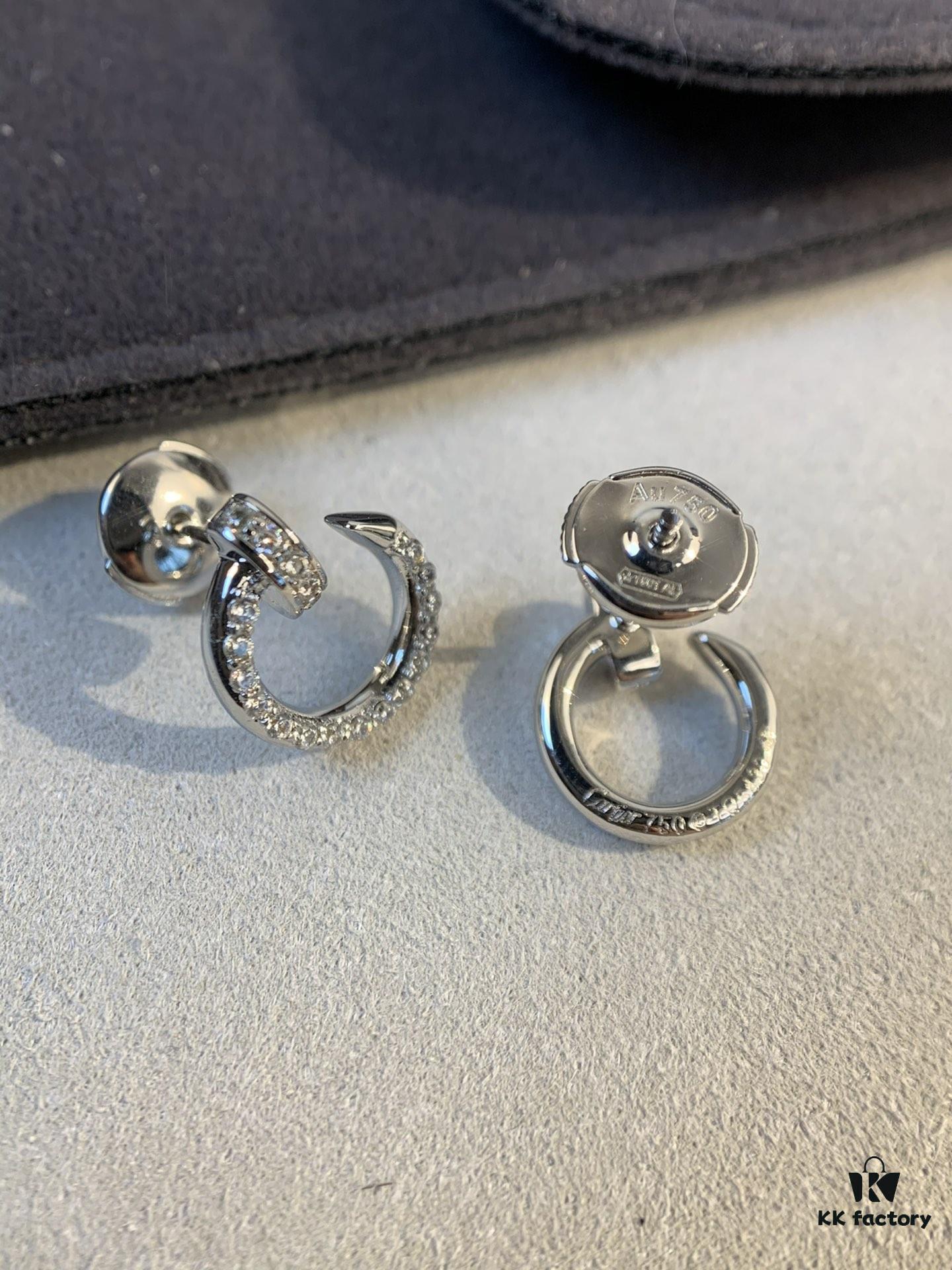 692fd3b499f2d84055c8a412 Cartier Love Collection Screw Bracelet Design Diamond Earrrings Mini Size