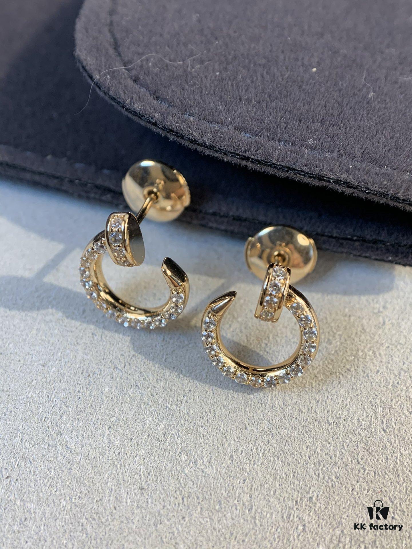 692fd3b599f2d84055c8a414 Cartier Love Collection Diamond-Paved Mini Stud Earrings