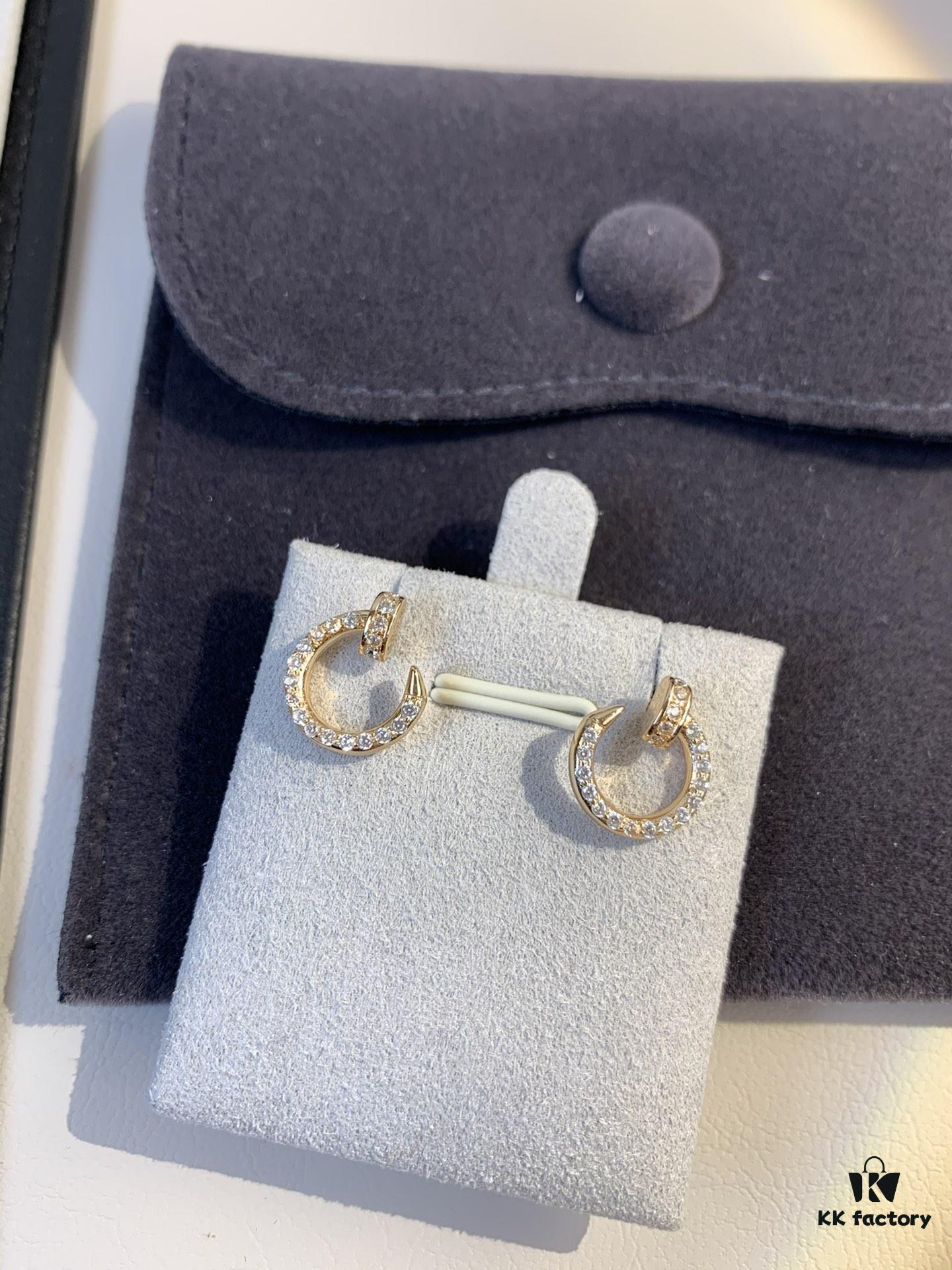 692fd3b899f2d84055c8a415 Cartier Love Collection Diamond-Paved Mini Stud Earrings