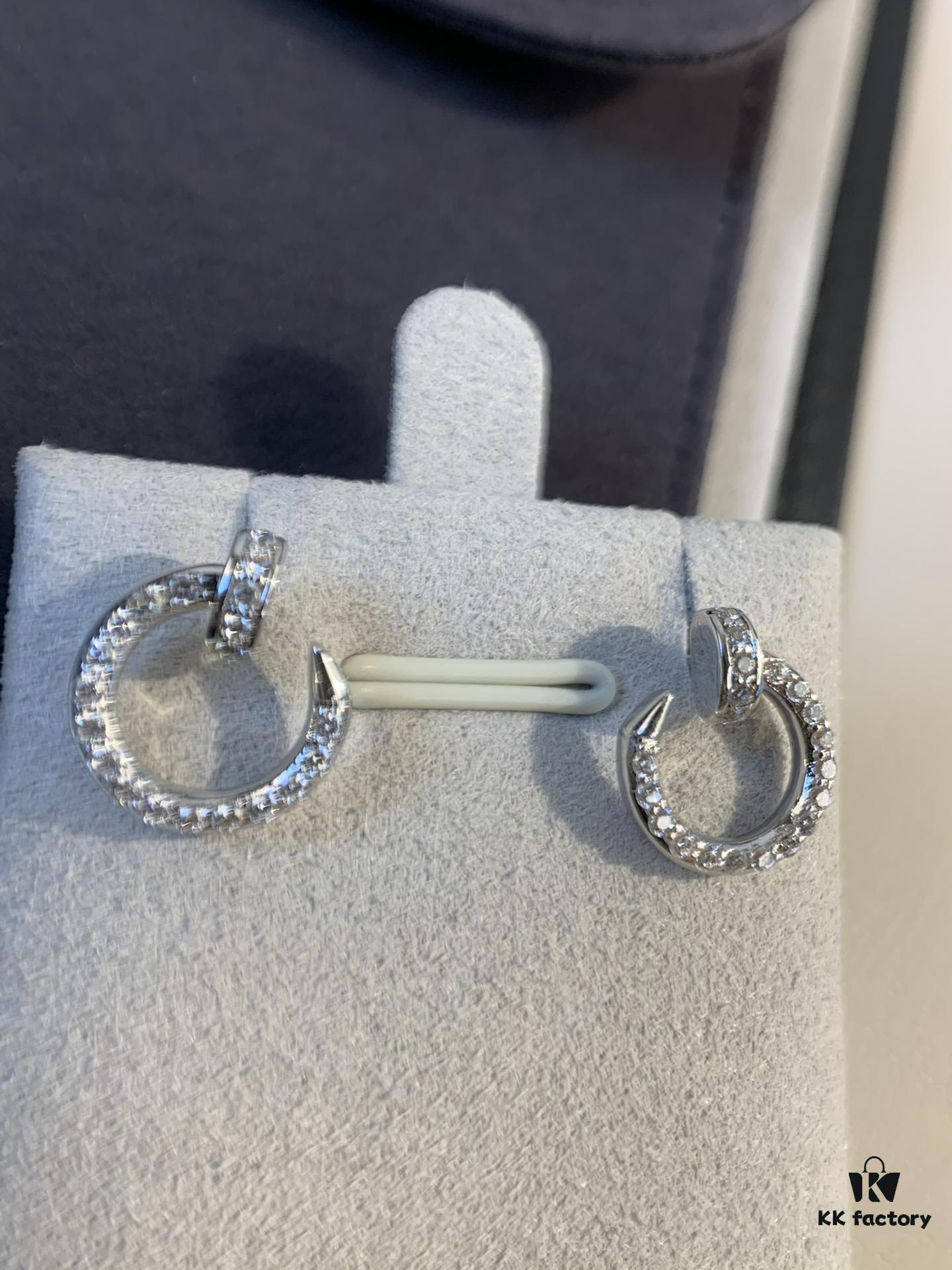 692fd3b899f2d84055c8a416 Cartier Love Collection Screw Bracelet Design Diamond Earrrings Mini Size