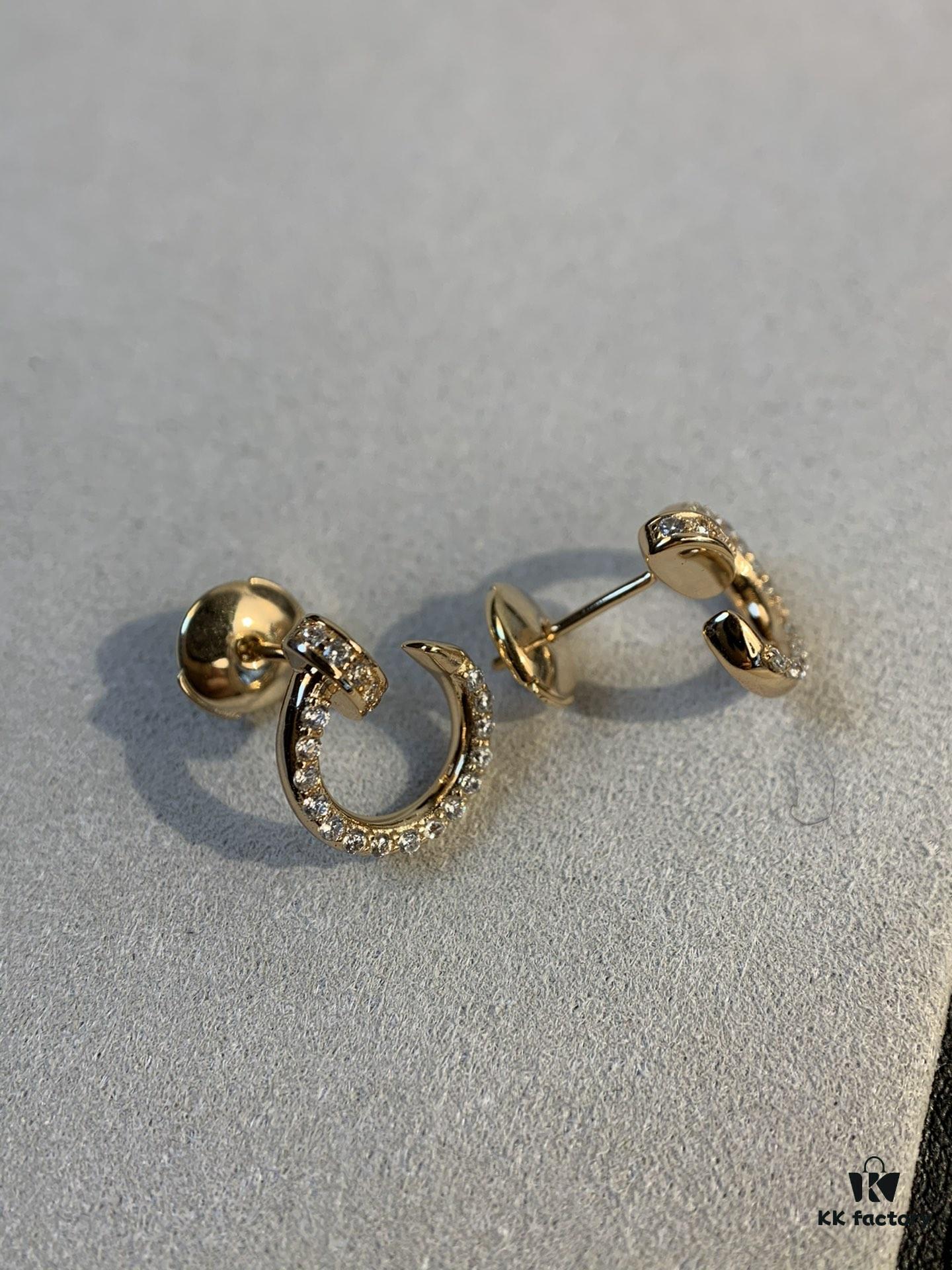 692fd3b999f2d84055c8a419 Cartier Love Collection Diamond-Paved Mini Stud Earrings