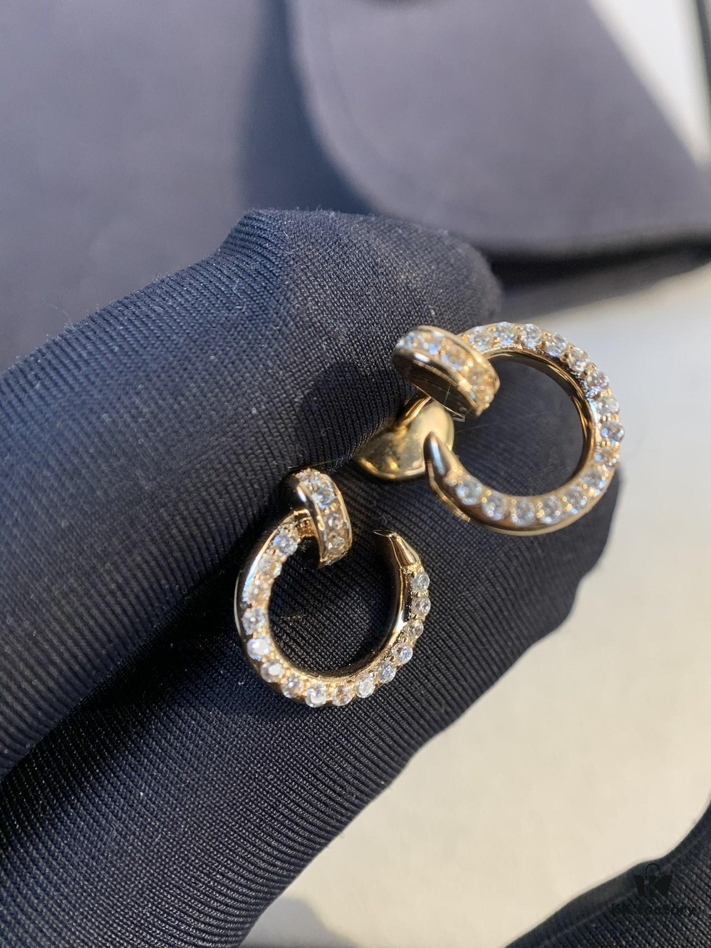 692fd3c799f2d84055c8a434 Cartier Love Collection Diamond-Paved Mini Stud Earrings