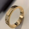 Cartier 4mm Scaled Single Diamond Letter Ring