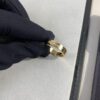 Cartier 4mm Scaled Single Diamond Letter Ring