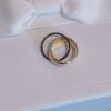 Cartier Trinity Three-Band Ring in Yellow Gold, White Gold, and Black Ceramic