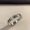 692fd3f099f2d84055c8a45e Cartier 3mm Sculpted Single Diamond Letter Ring
