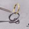 Cartier Trinity Three-Band Ring in Yellow Gold, White Gold, and Black Ceramic