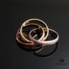Cartier Trinity Single Ring Full Diamond Band