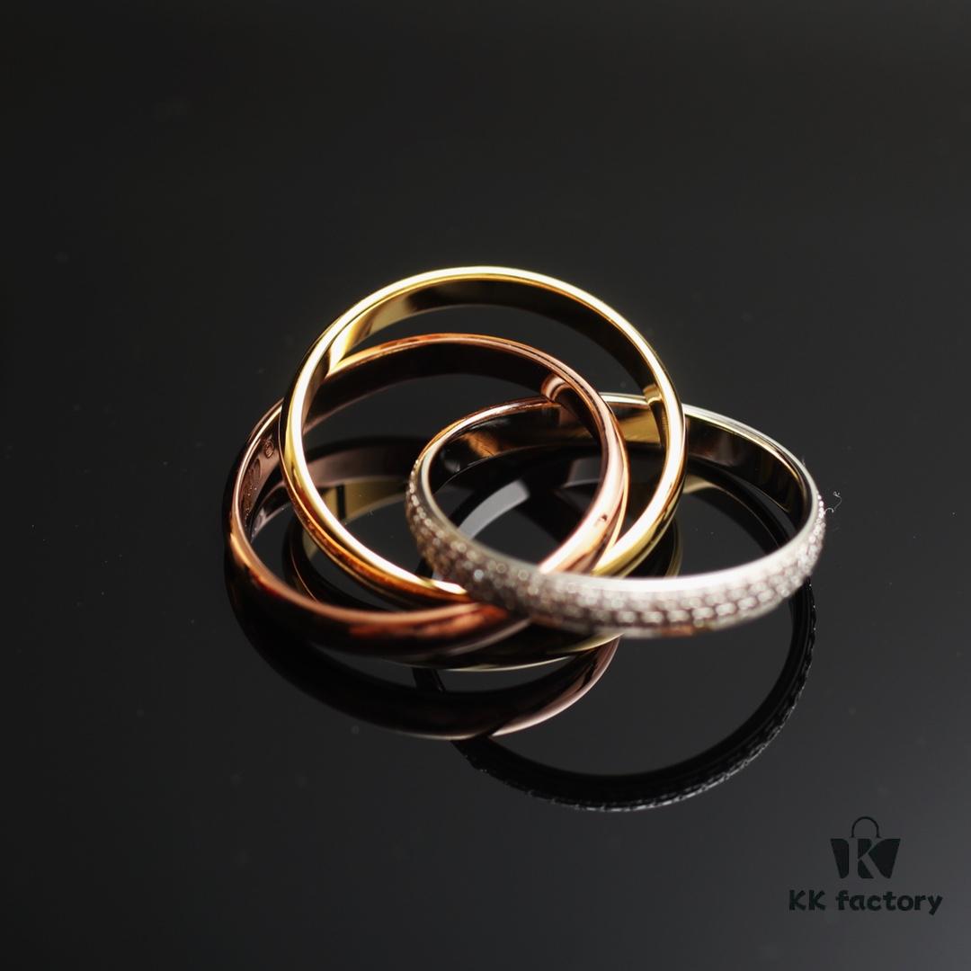 Cartier Trinity Single Ring Full Diamond Band