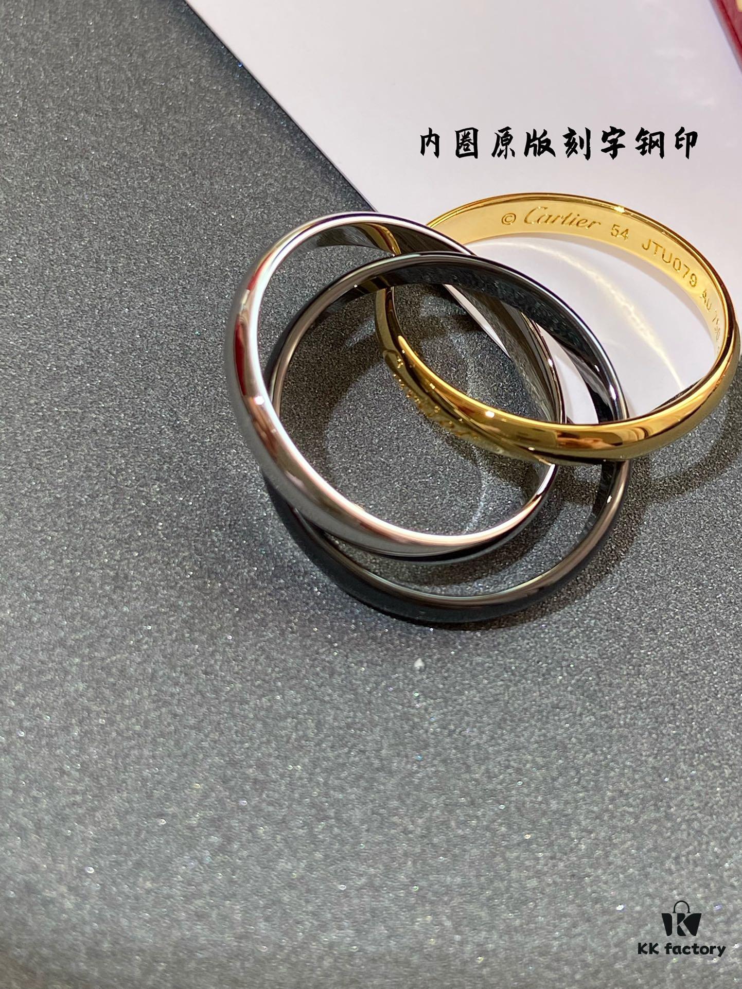 692fd40299f2d84055c8a47a Cartier Trinity Ring Set in Three Colors of Gold – A Timeless Classic