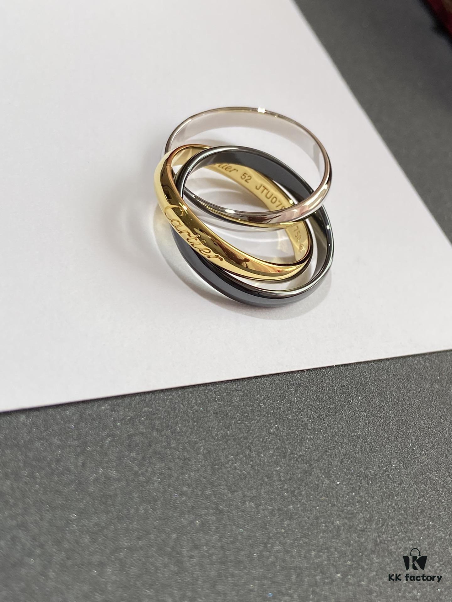 692fd40399f2d84055c8a47c Cartier Trinity Ring Set in Three Colors of Gold – A Timeless Classic