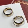 692fd40599f2d84055c8a47f Cartier Trinity Ring Set in Three Colors of Gold – A Timeless Classic