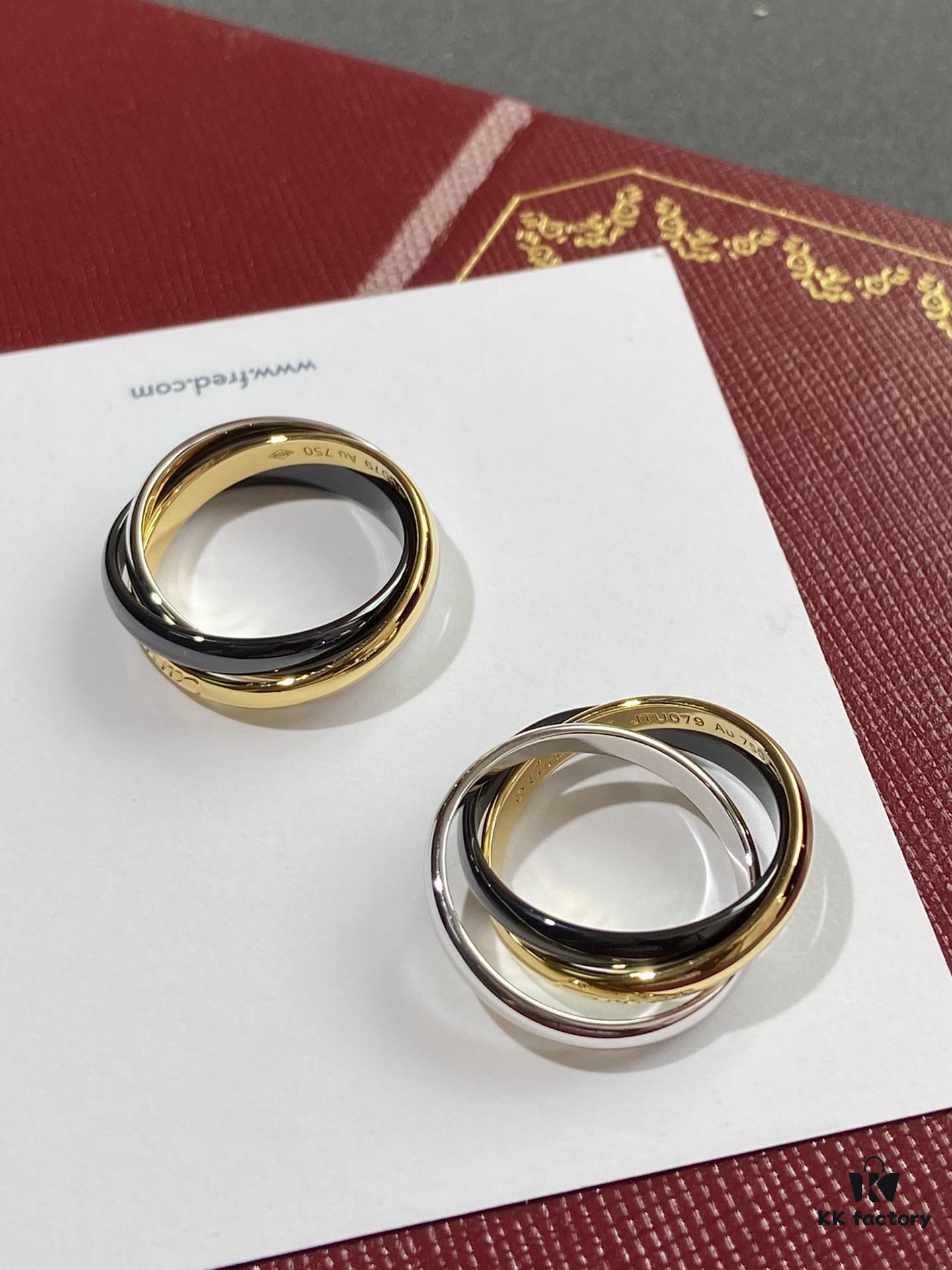 692fd40599f2d84055c8a47f Cartier Trinity Ring Set in Three Colors of Gold – A Timeless Classic