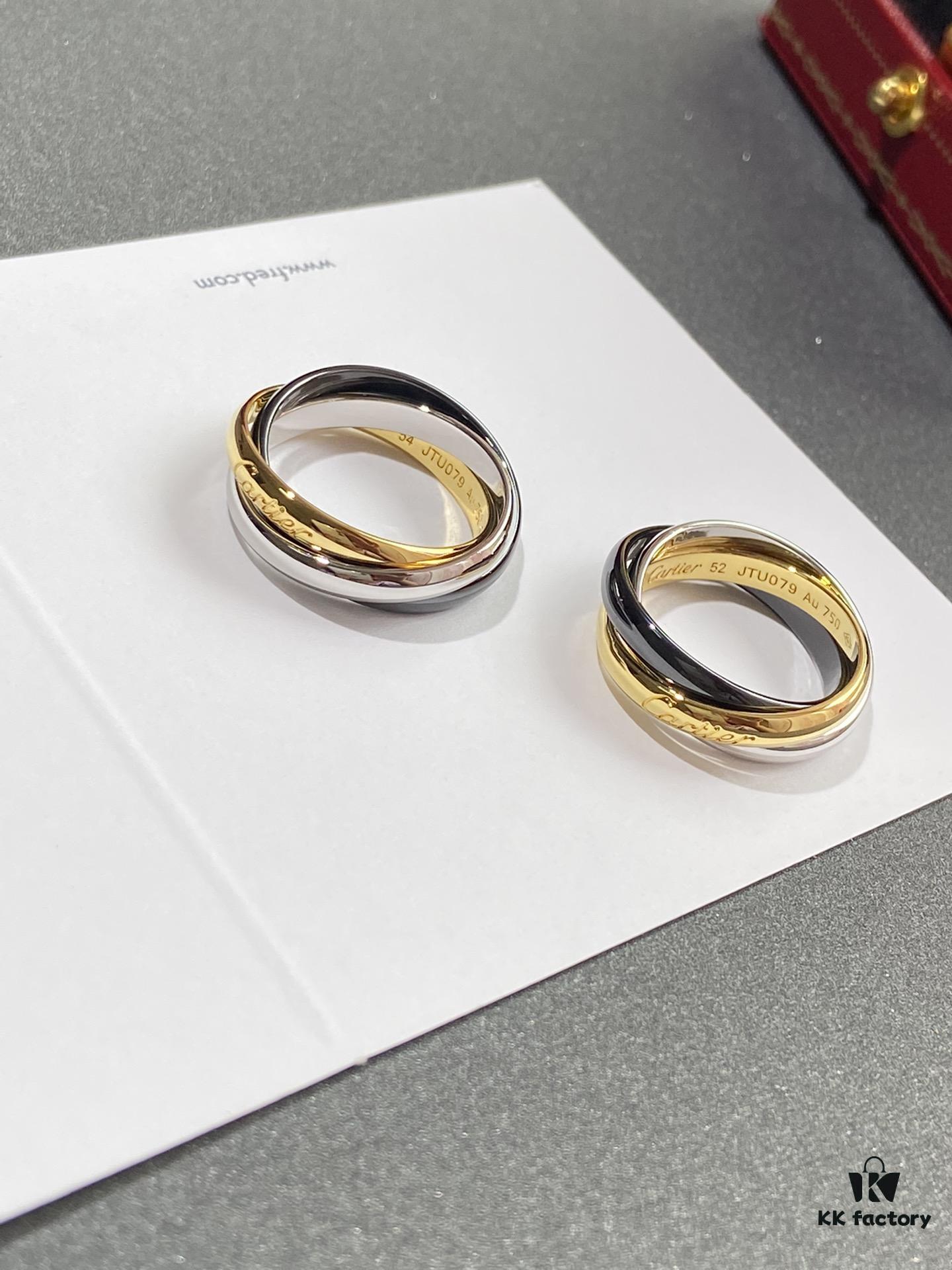 692fd40999f2d84055c8a483 Cartier Trinity Ring Set in Three Colors of Gold – A Timeless Classic