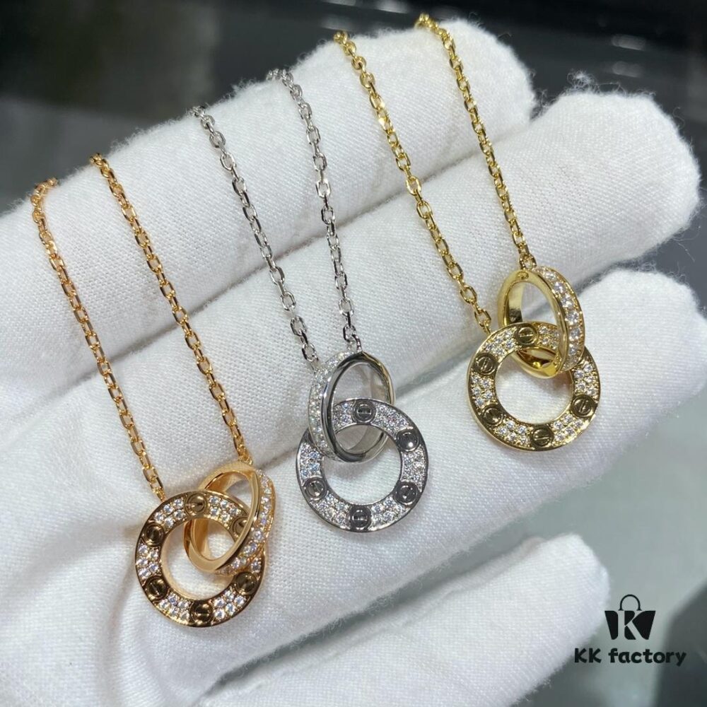 692fd41f99f2d84055c8a4a4 Cartier Round Flat Necklace Bracelet, LOVE Necklace Bracelet Collection Image 💕 CNC Version