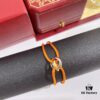 Cartier Trinity Three-Ring Multicolor 18K Gold Adjustable Lucky Red String Bracelet