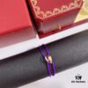 Cartier Trinity Three-Ring Multicolor 18K Gold Adjustable Lucky Red String Bracelet