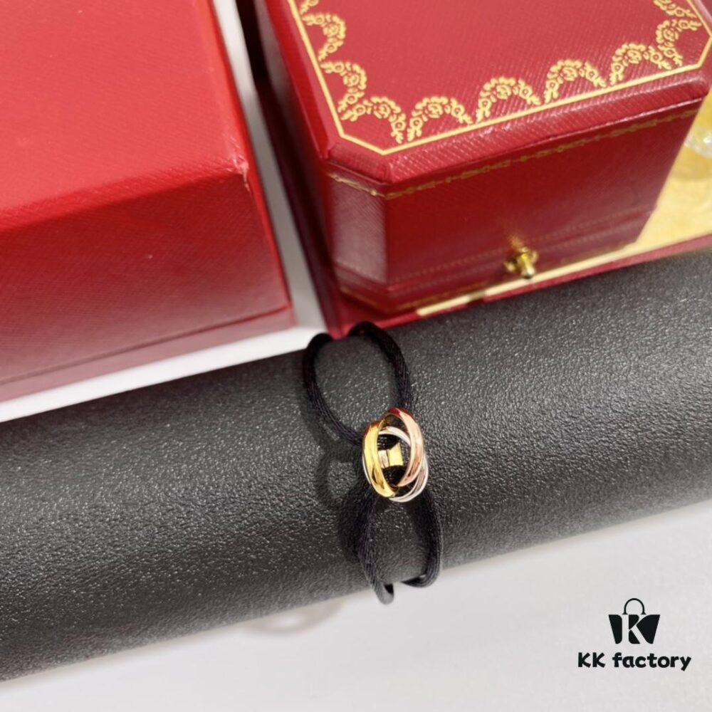 692fd42e99f2d84055c8a4bf Cartier Trinity Three-Ring Lucky Red Adjustable Bracelet