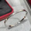 692fd44f99f2d84055c8a4ed CNC High-End Custom Cartier Narrow Six-Diamond LOVE Bracelet, Advanced Craftsmanship with Polished Settings, Screw-Opening Design