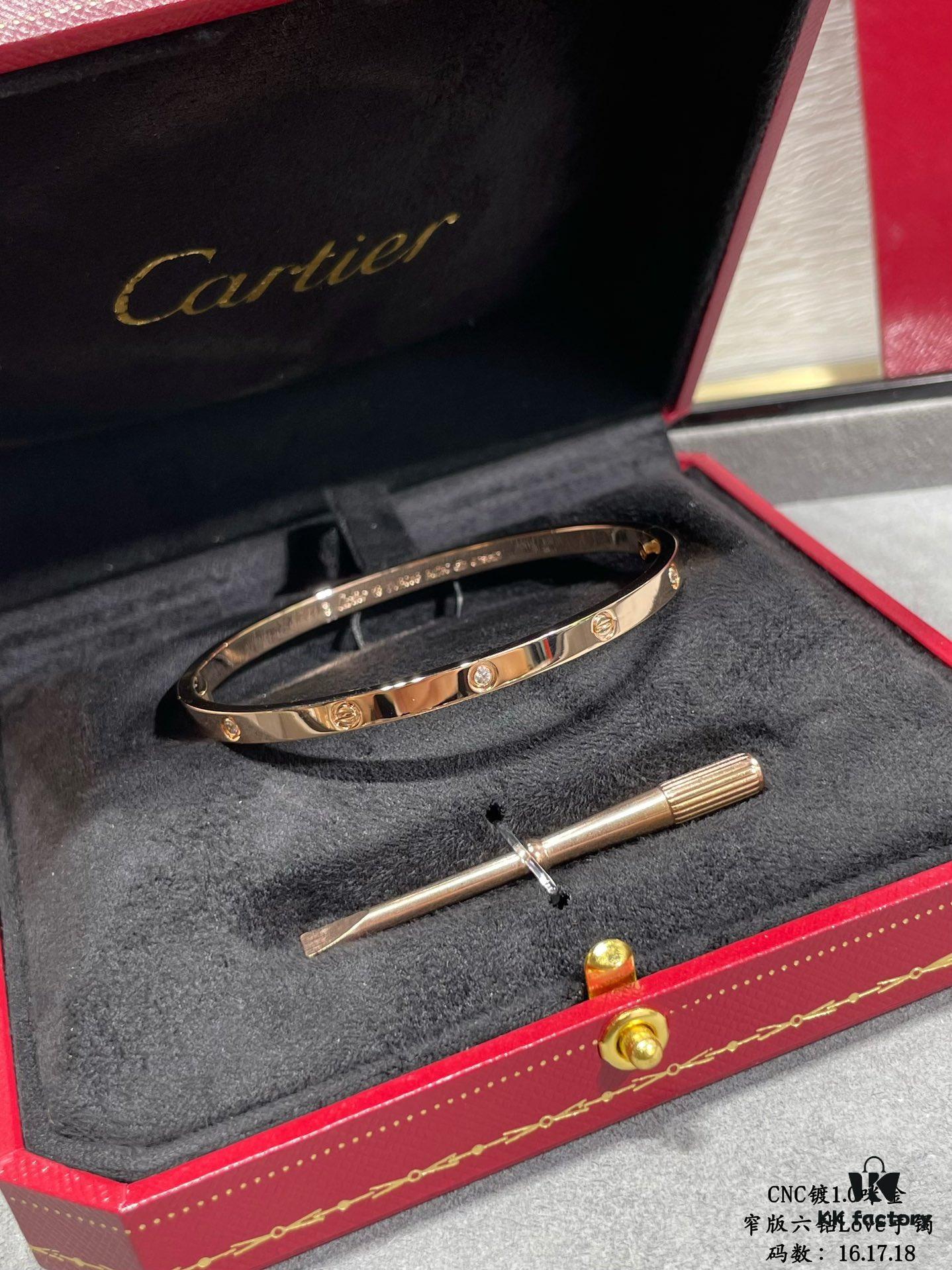 692fd46b99f2d84055c8a506 CNC High-End Custom Cartier Narrow Six-Diamond LOVE Bracelet, Advanced Craftsmanship with Polished Settings, Screw-Opening Design