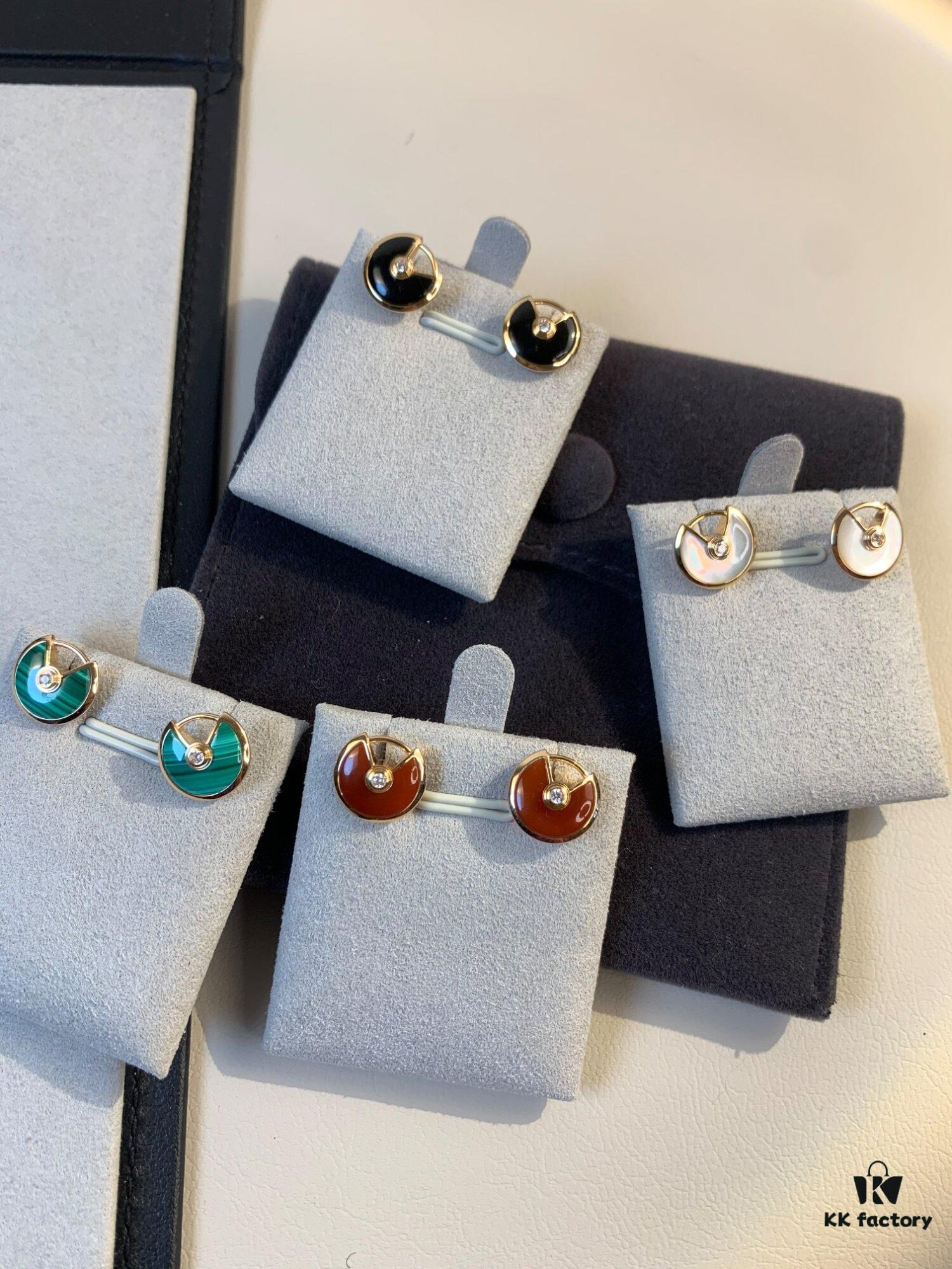Top Market CNC Version Amulet Stud Earrings