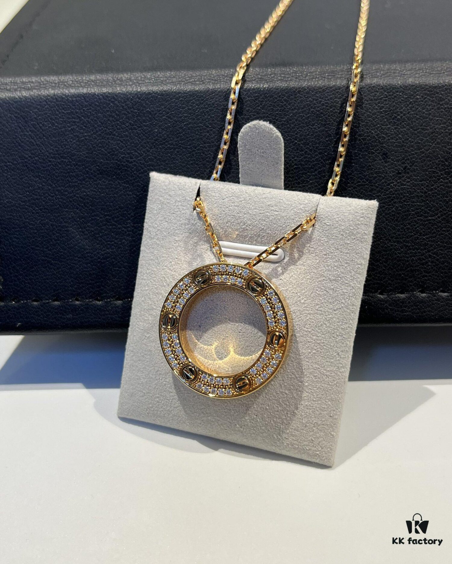 692fd48199f2d84055c8a520 Kajia Love Series Starry Sky Pendant Necklace, Rose Gold Color