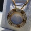 692fd48299f2d84055c8a521 Kajia Love Series Starry Sky Pendant Necklace, Rose Gold Color