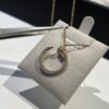 692fd48899f2d84055c8a52c Cartier Full Diamond Nail Necklace in Rose Gold Color