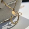 692fd48b99f2d84055c8a52f Cartier Full Diamond Nail Necklace in Rose Gold Color