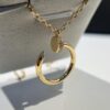 692fd48c99f2d84055c8a531 Cartier Diamond Nail Necklace in Rose Gold Color