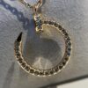 692fd48d99f2d84055c8a533 Cartier Full Diamond Nail Necklace in Rose Gold Color