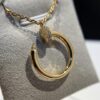 692fd49099f2d84055c8a536 Cartier Diamond Nail Necklace in Rose Gold Color