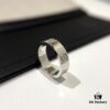 692fd49399f2d84055c8a53f Cartier Love Collection Wide Plain Band Ring in White Gold with CNC Craftsmanship